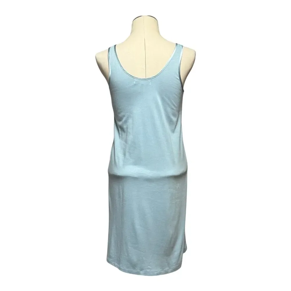 Mara Intimates Pima Cotton Modal Sleeveless Nightgown Blue XS